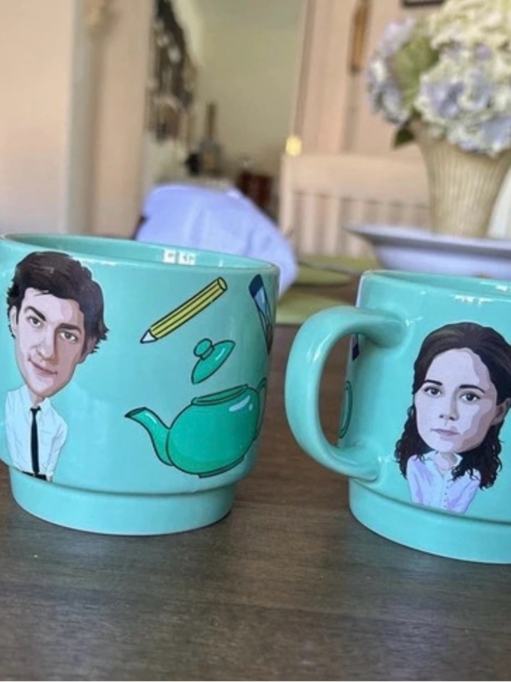 The Office Turquoise Ceramic coffee mug Set